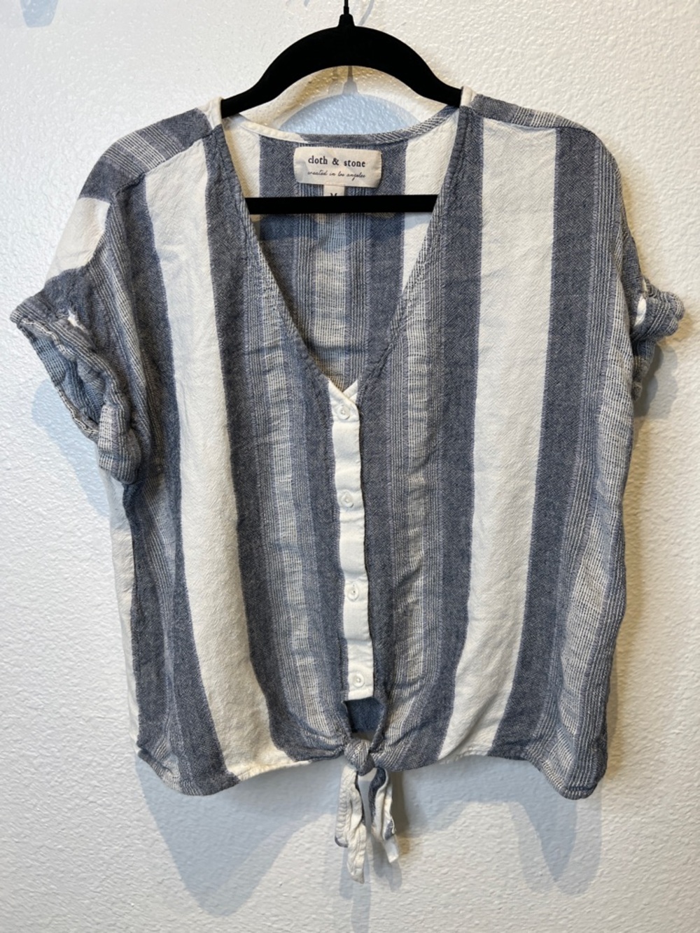 Cloth & Stone - Linen Blend Short Sleeve - Size Medium